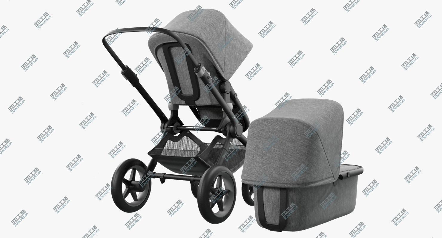 images/goods_img/202105074/Bugaboo Fox Pram and Bassinet 3D model/3.jpg